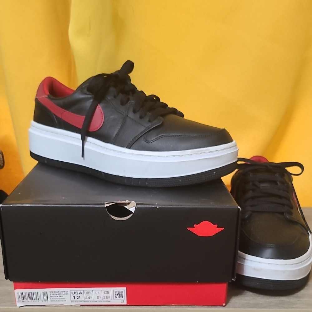 Black and Red Women's Nike Air Jordans